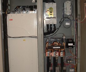 Existing Blower Panel with new VFD installed
